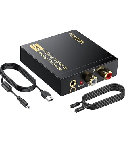 PROZOR 192kHz Digital to Analog Converter - DAC Digital Optical